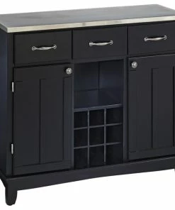 Homestyles Buffet Of Buffets Wood Buffet In Black