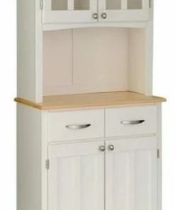 Homestyles Buffet Of Buffets Off-White Buffet With Hutch
