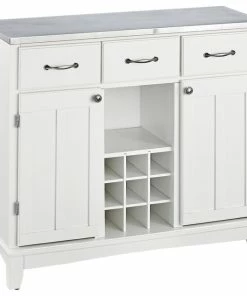 Homestyles Buffet Of Buffets Wood Buffet In Off-White