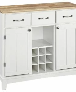 Homestyles Buffet Of Buffets Off-White Wood Buffet