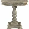 Moti Golden Round Bistro Table, Gray Wash