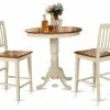 East West Furniture 3-Piece Counter Height Dining Set, Counter Height Table And 2 Kitchen Chairs